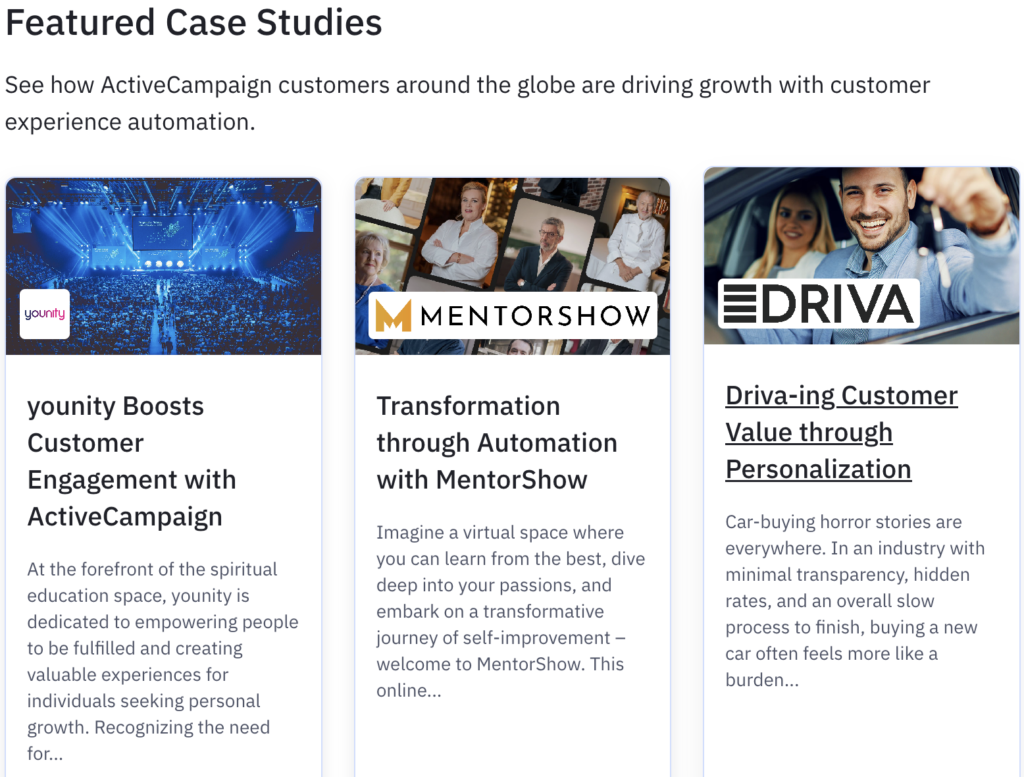 ActiveCampaign Marketing Tools Review 2003:Revolutionize Your Marketing Strategy with ActiveCampaign 4 ActiveCampaign Featured Case Studies