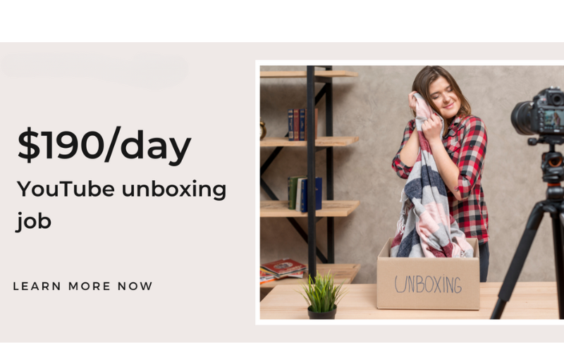 Entry Level Work from Home: Unveiling High-Paying Remote Opportunities for Beginners 2023 8 entry level work from home: youtube unboxing
